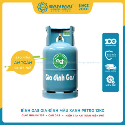 Giá Bình Gas Gia Đình Xanh Petro 12kg Hôm Nay, Kèm Quà Tặng