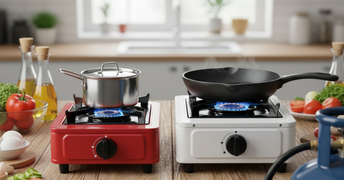 so sánh bếp ga mini và bếp ga đơn