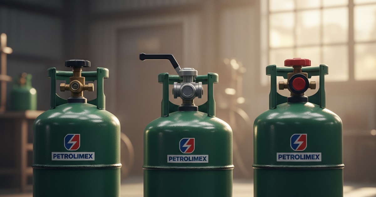 Phân loại các loại bình gas petrolimex dựa theo thiết kế van đầu bình