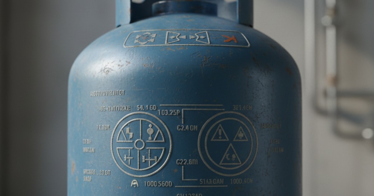 Những thông số kỹ thuật được ghi trên vỏ bình gas