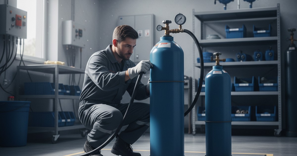 Chuẩn bị trước khi thực hiện quy trình thay gas