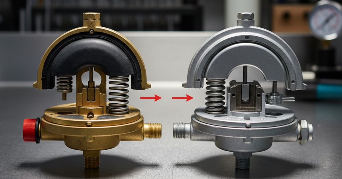 So sánh giữa cấu tạo van điều áp gas gia đình và cấu tạo van gas tự nhiên