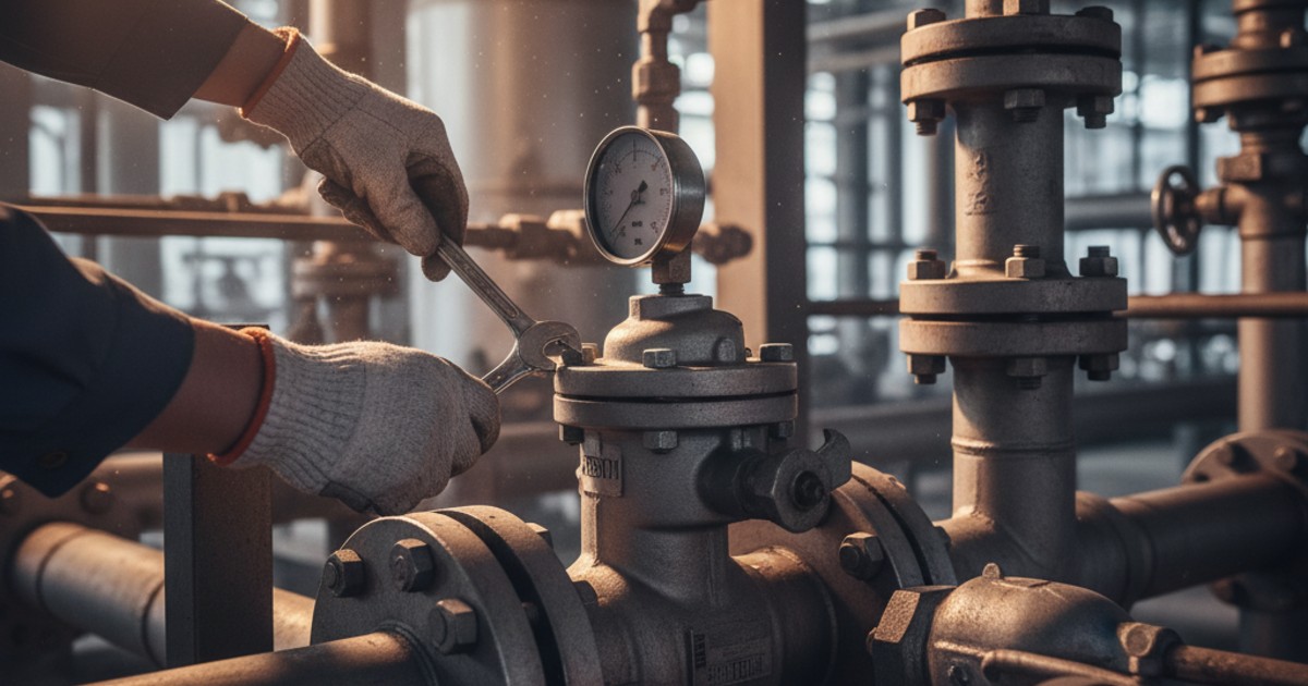 Cách chỉnh van điều áp gas tự nhiên cho hệ thống đường ống