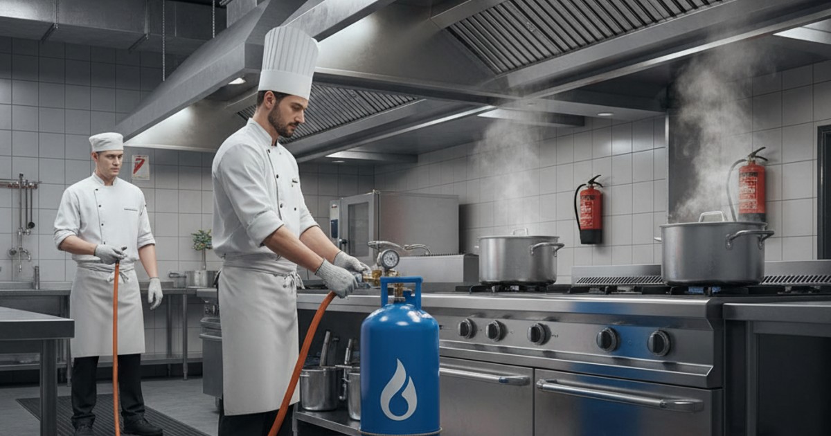 Cách sử dụng bình ga 45kg One an toàn tại bếp công nghiệp