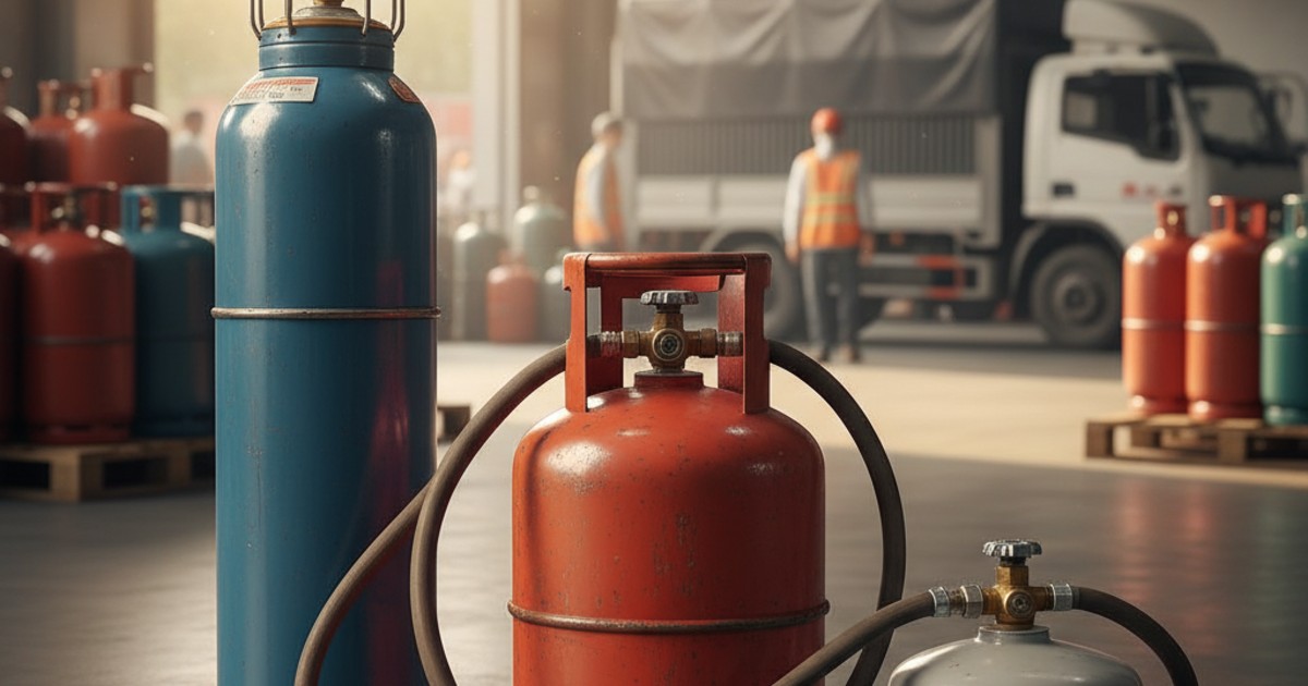 Những loại bình gas phổ biến khi đổi gas bình tân