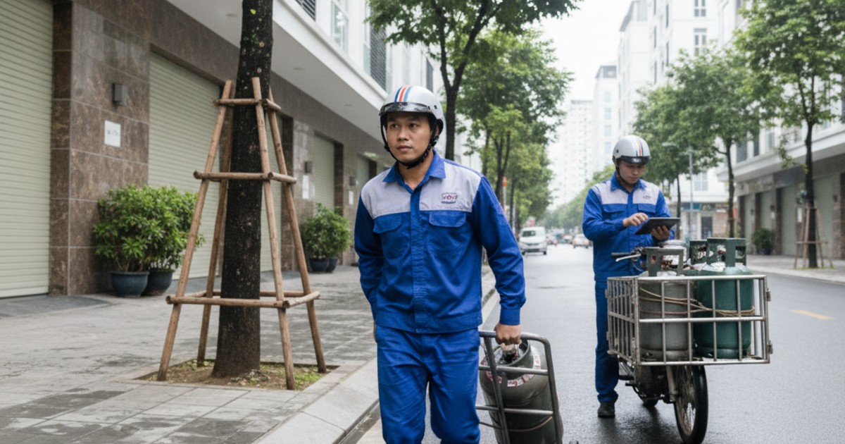 Quy trình giao gas tân phú nhanh chóng và chuyên nghiệp