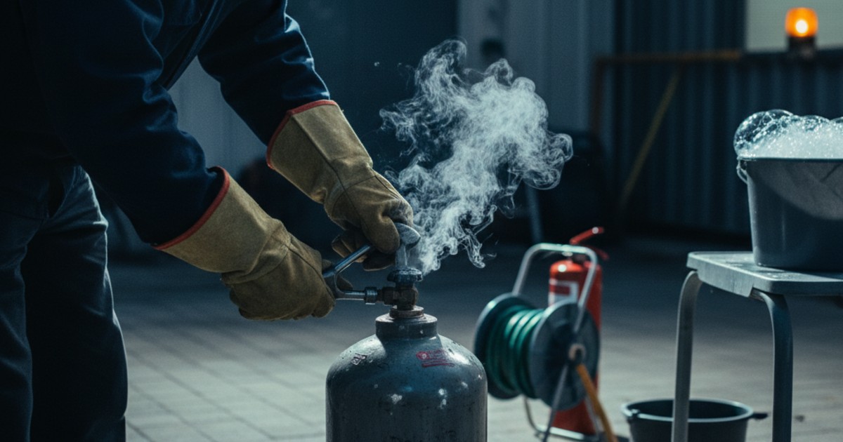 Các bước xử lý an toàn khi van bình gas bị hỏng