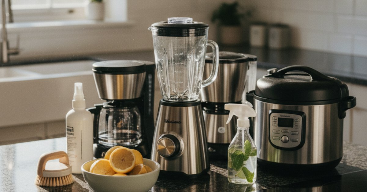 Bí quyết làm sạch các thiết bị nhà bếp thông thường