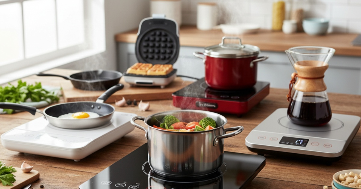 Các loại bếp điện mini phổ biến và tính năng nổi bật