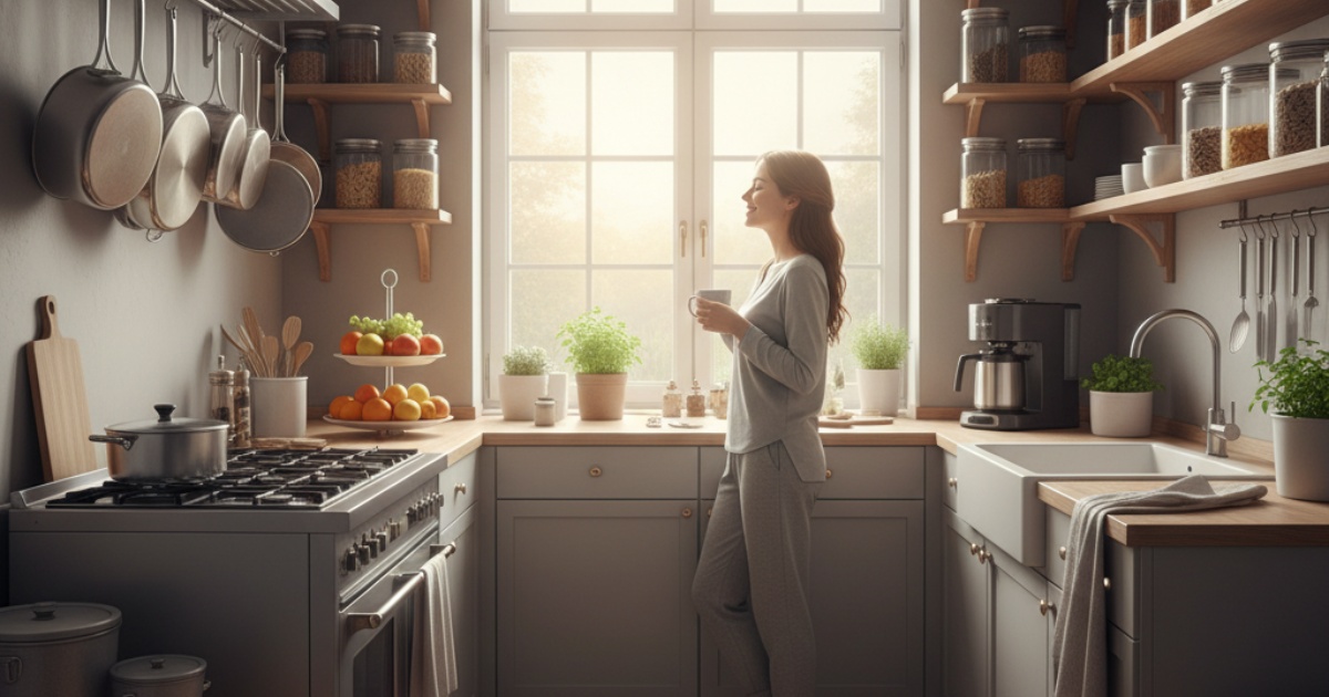Lợi ích của việc sắp xếp nhà bếp gọn gàng hằng ngày