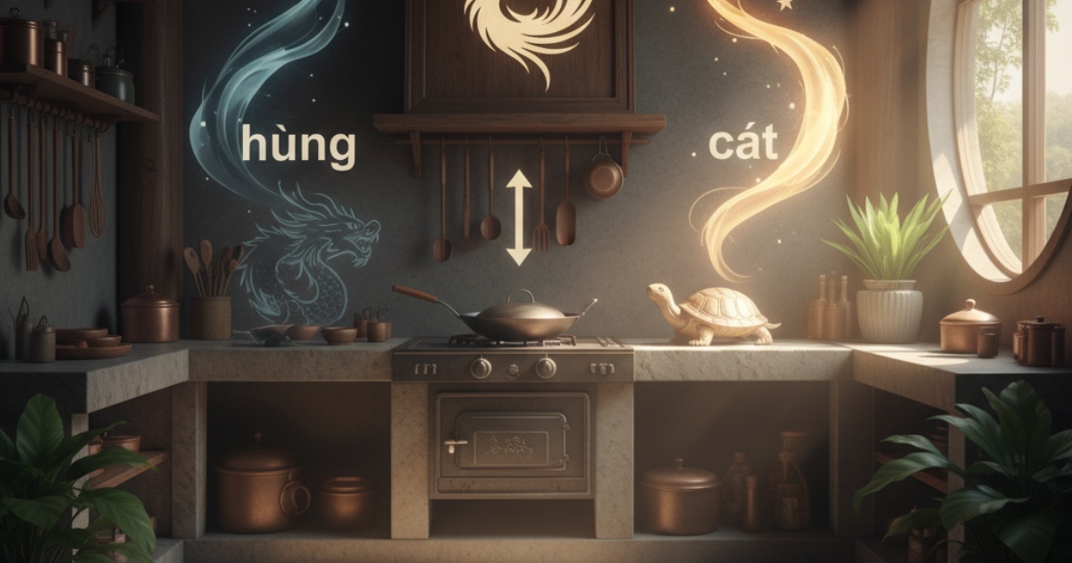 Quy tắc đặt bếp tọa hung hướng cát cho gia chủ 1985