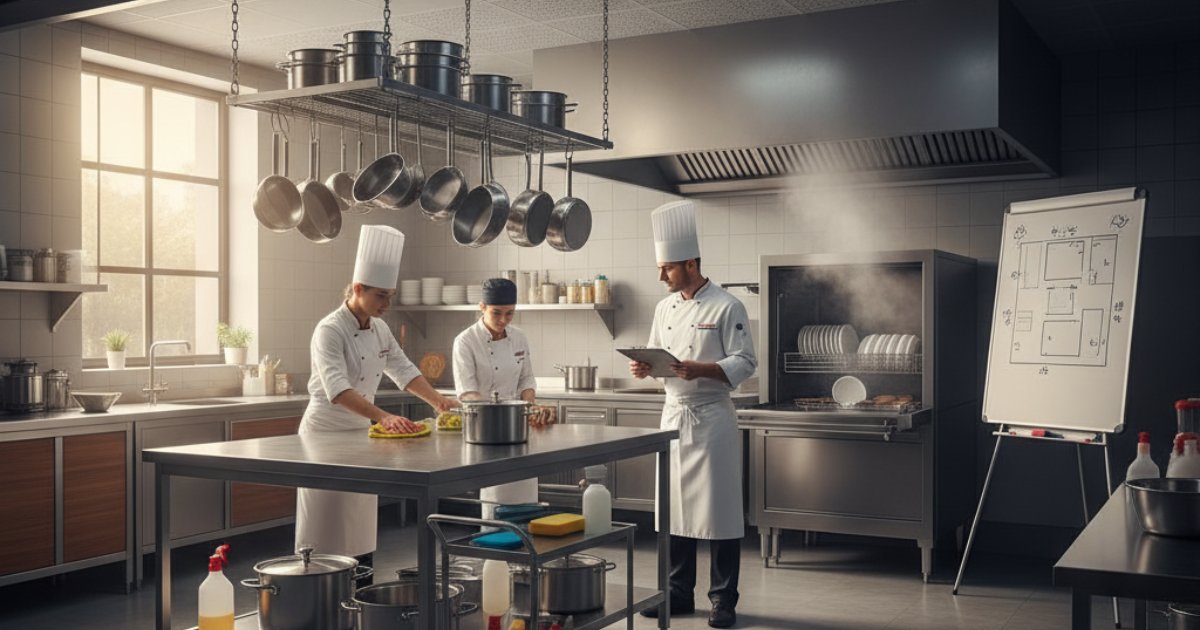 Quy Trình Dọn Bếp Khoa Học
