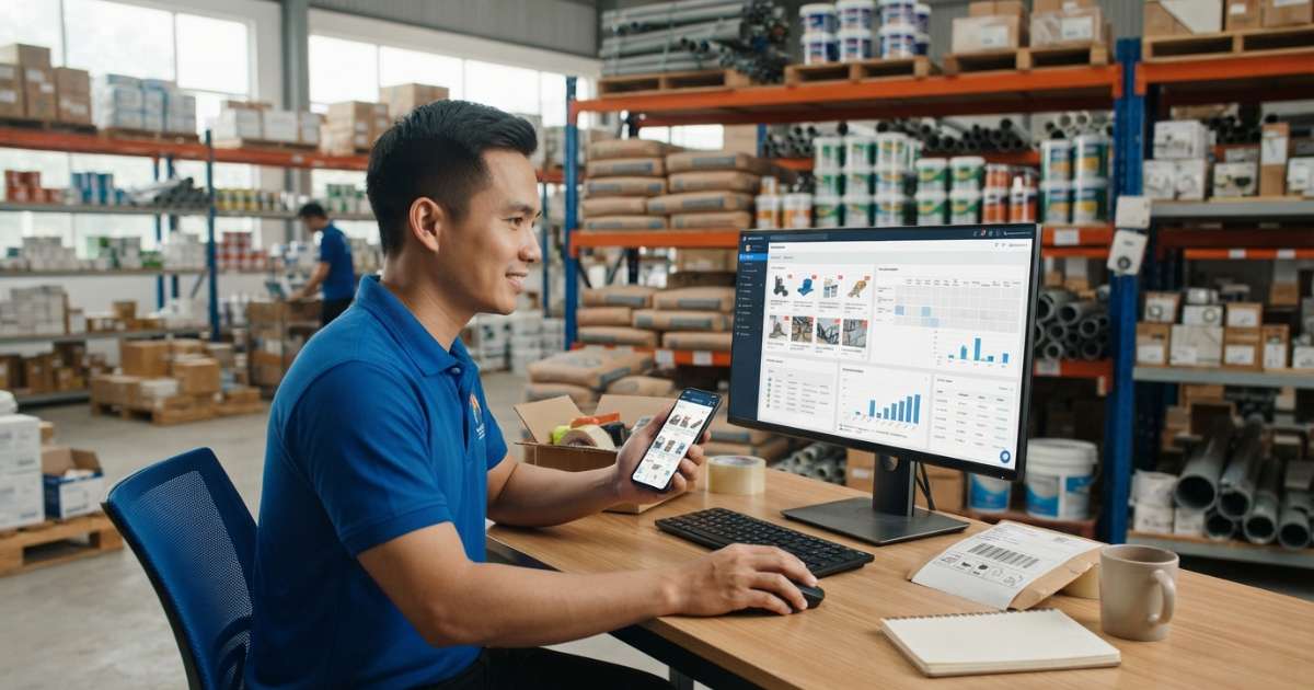 kinh doanh vật liệu xây dựng online