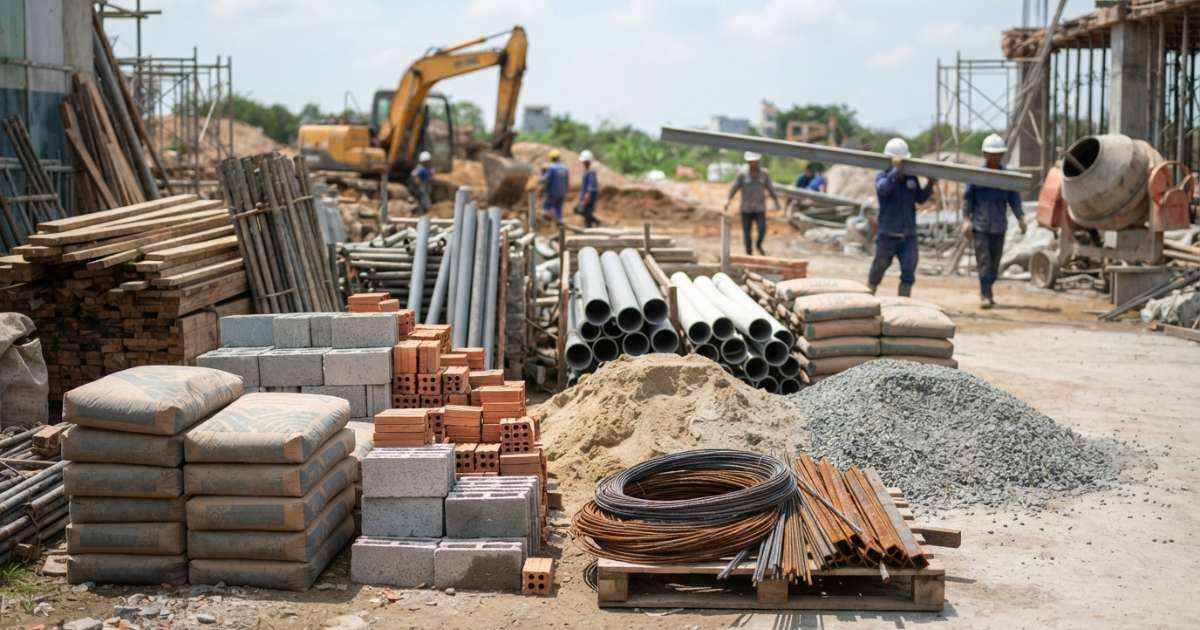 nguyên vật liệu xây dựng