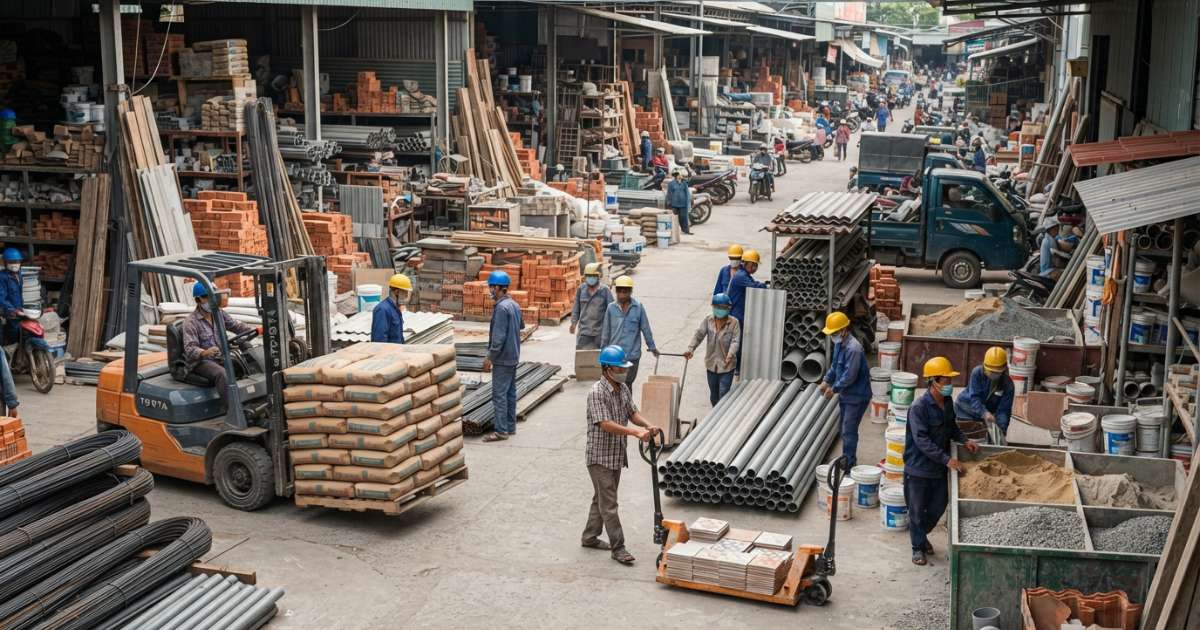 thị trường vật liệu xây dựng