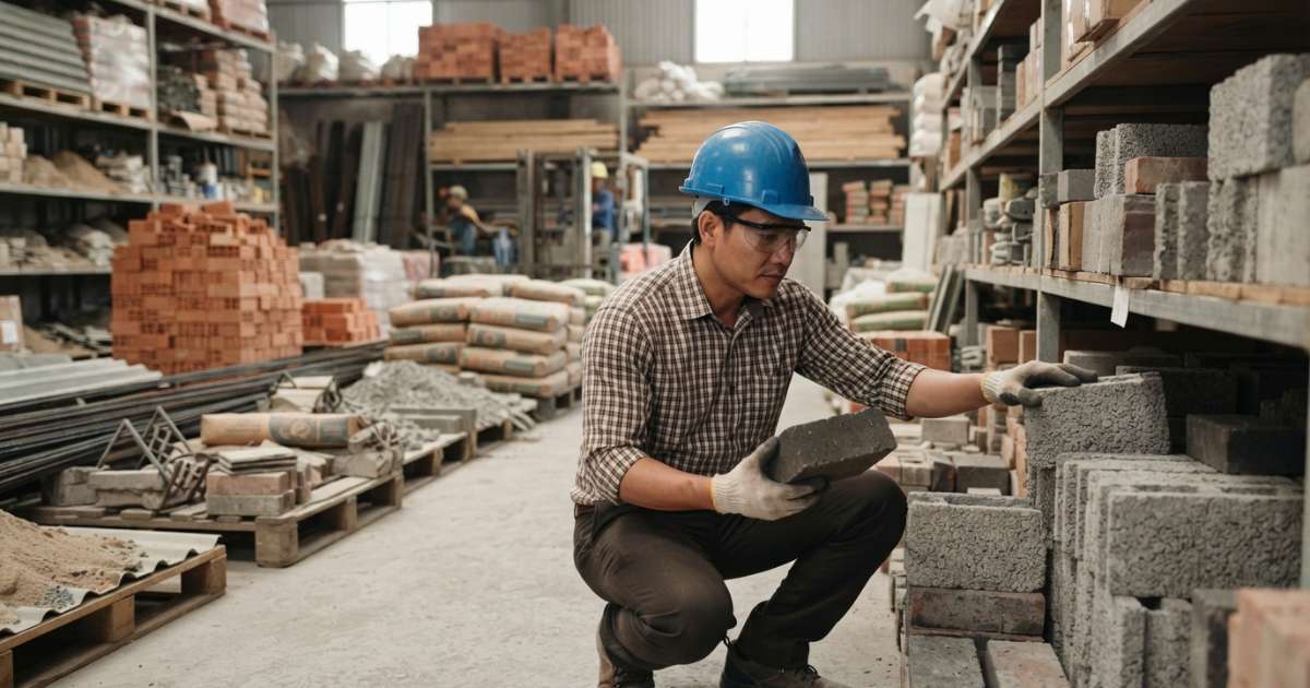tìm vật liệu xây dựng