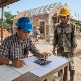 tính vật liệu xây dựng nhà cấp 4