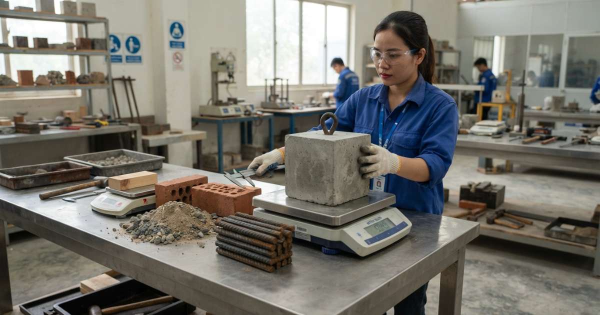 trọng lượng vật liệu xây dựng
