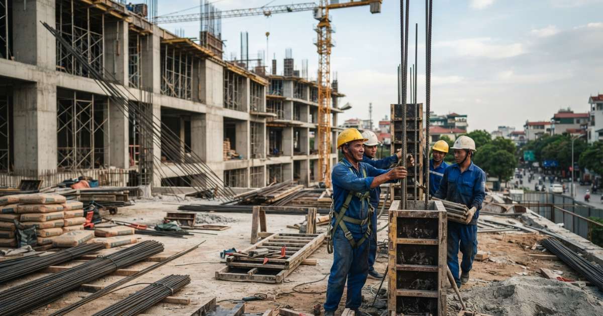 vật liệu xây dựng cách mạng tháng 8