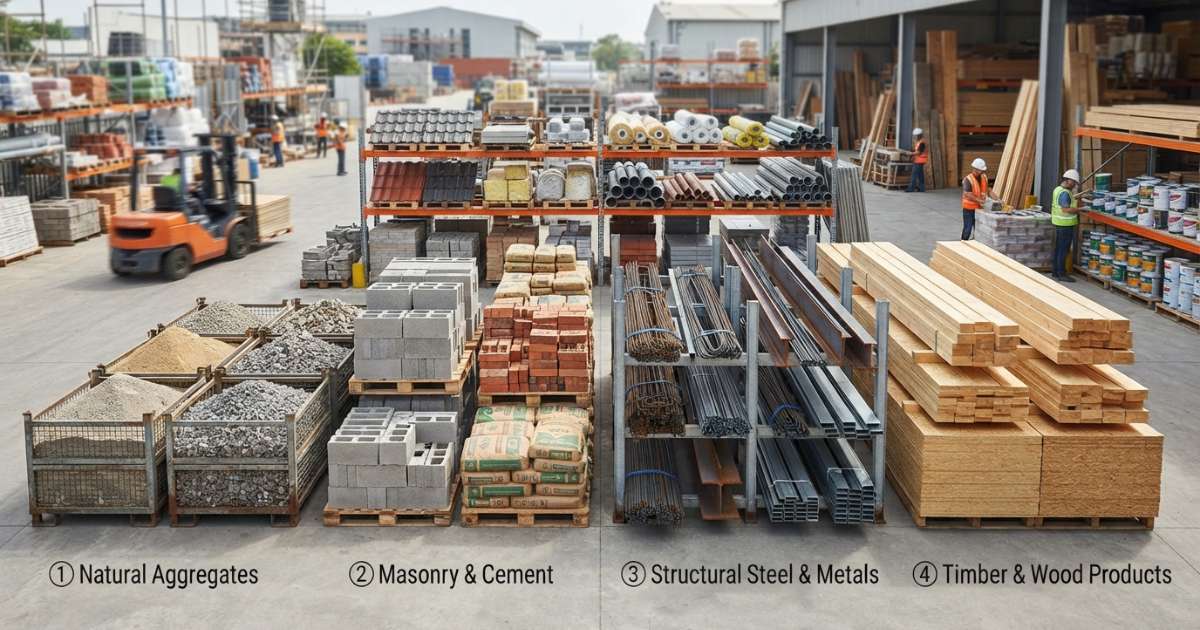 vật liệu xây dựng có mấy loại