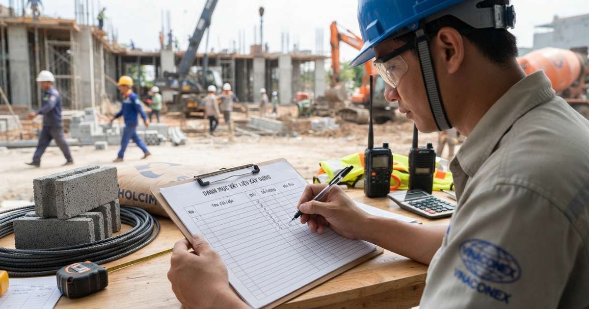 mẫu bảng kê vật liệu xây dựng